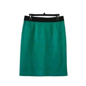 Alfani Women's Green Blue Nylon/Poly Lace Lined Skirt